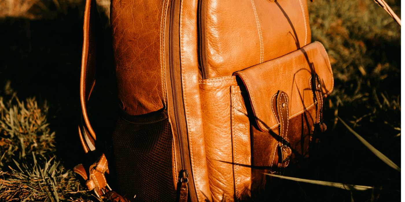 leather backpack
