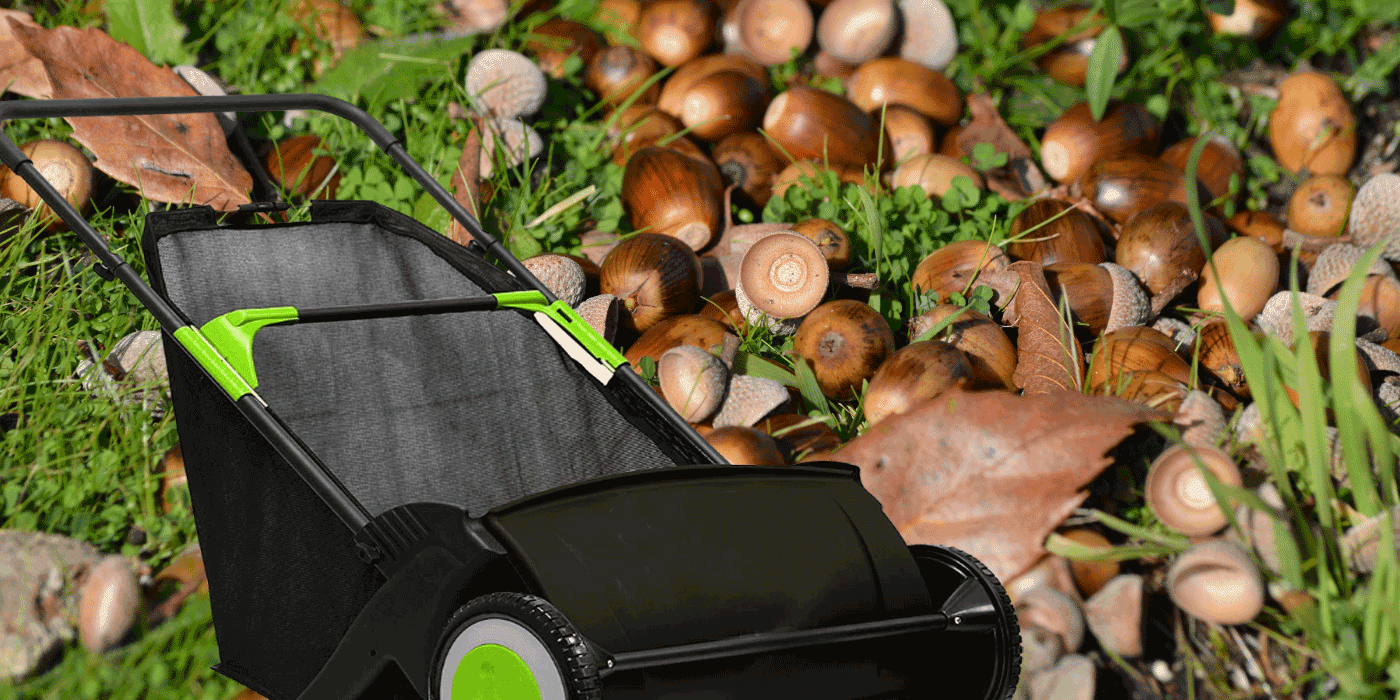 best lawn sweeper for acorns