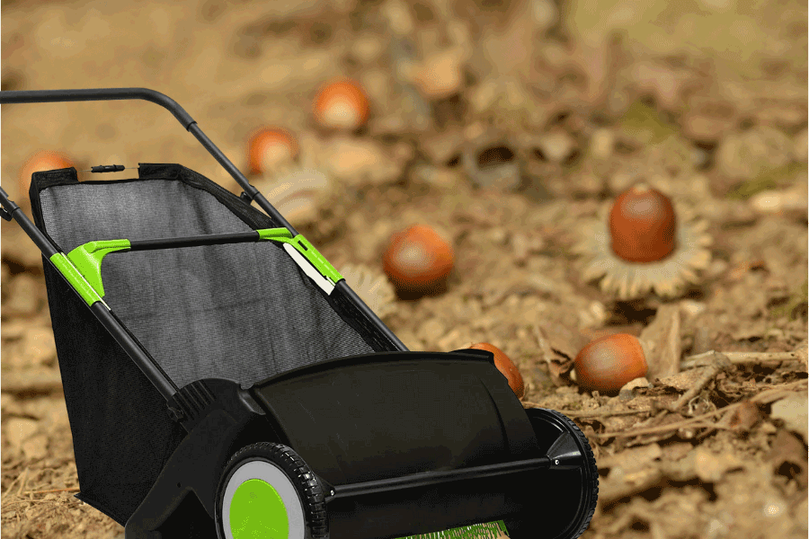 lawn sweeper for acorns