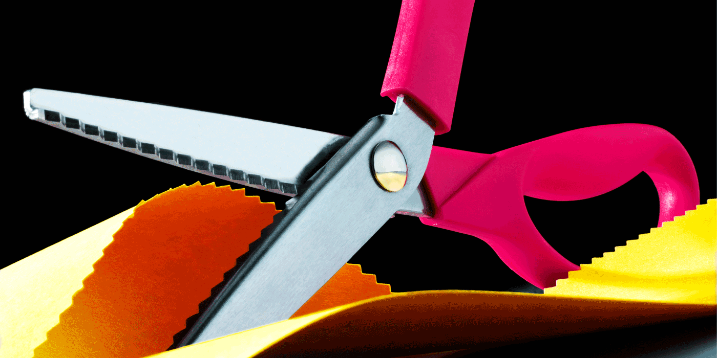 how to sharpen pinking shears