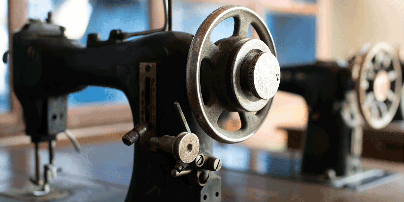 how to polish a vintage singer sewing machine