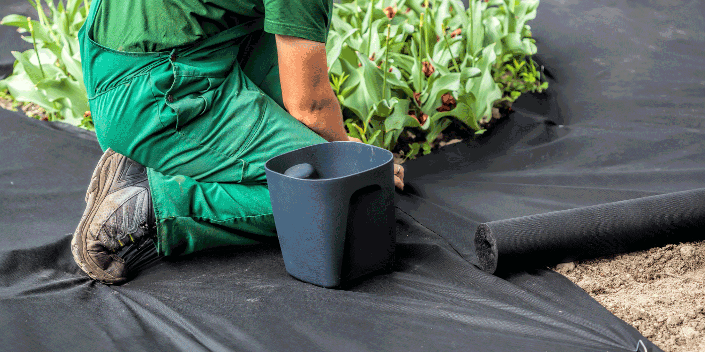 how to install weed barrier fabric