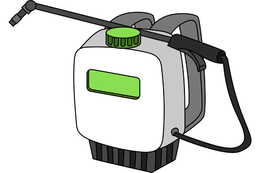how to clean backpack sprayer after using roundup