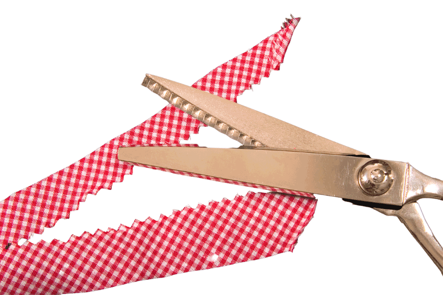 how to sharpen pinking shears scissors
