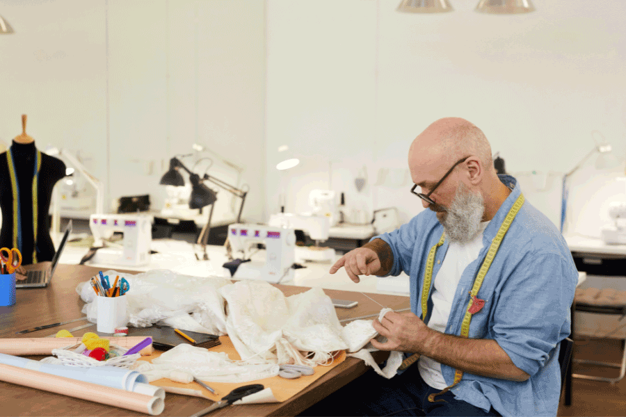 sewing clothing