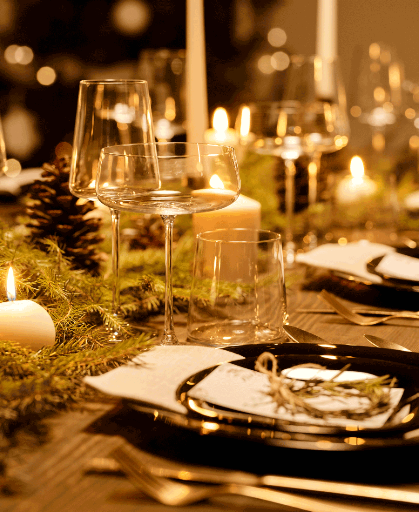 table set up