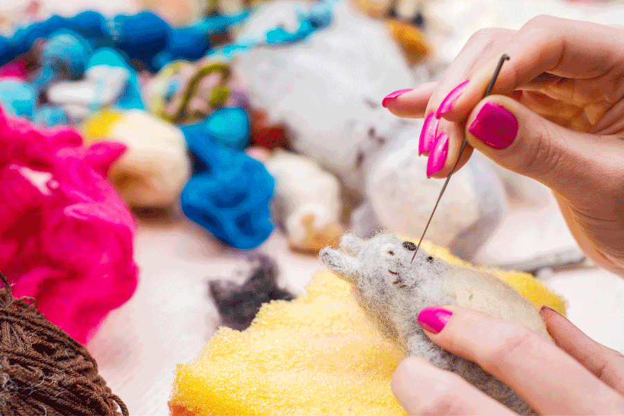 wool felt sewing