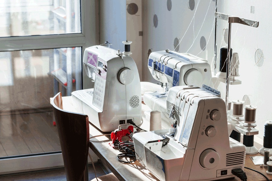 Overlocking or Serger machine