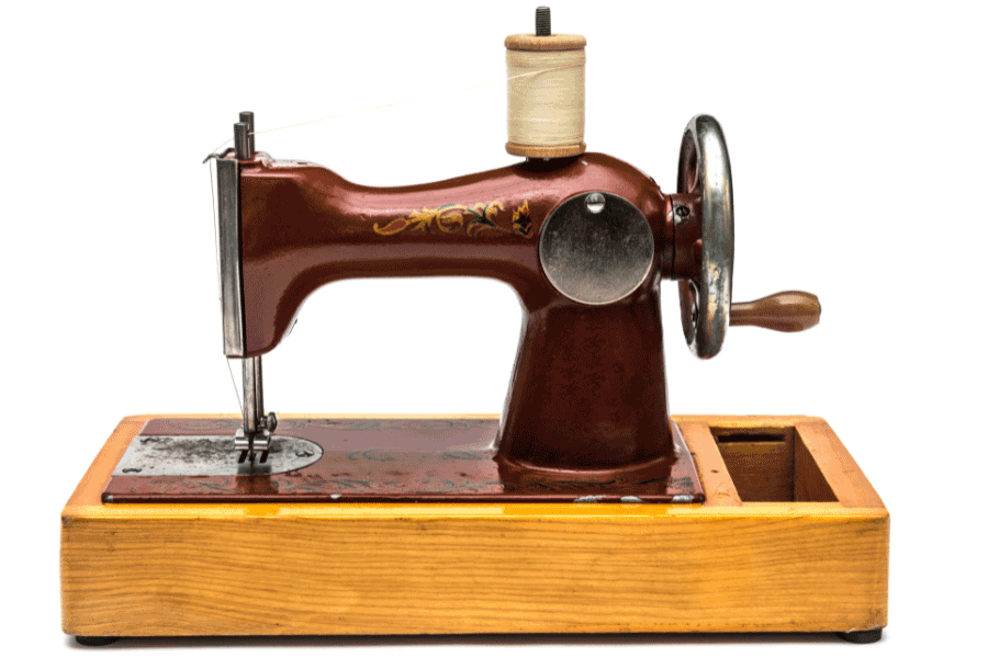 Sewing Machine Operated by Hand