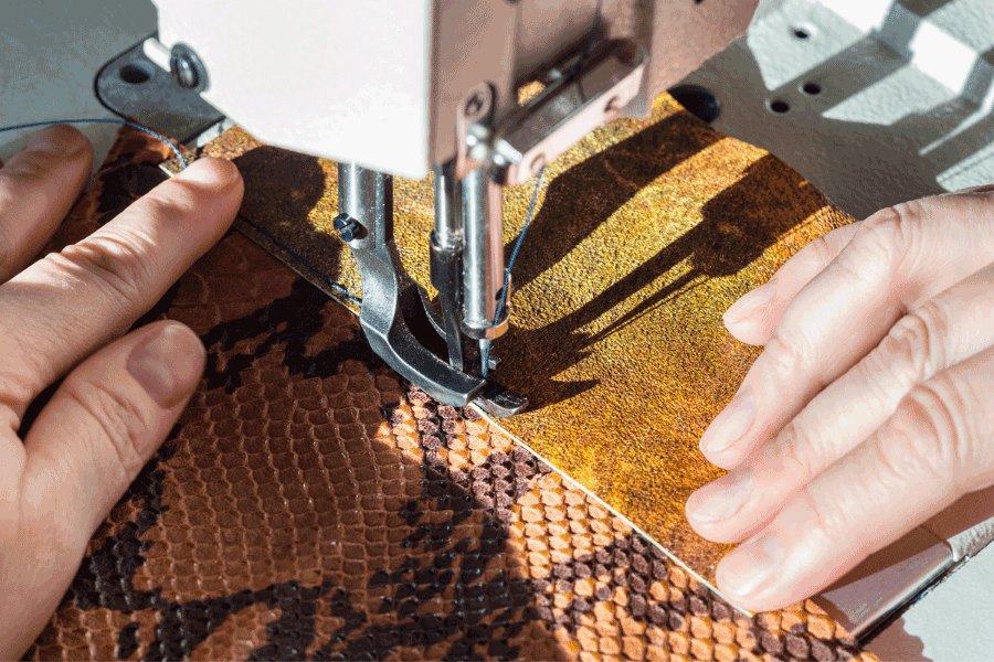 can regular sewing machine sew leather