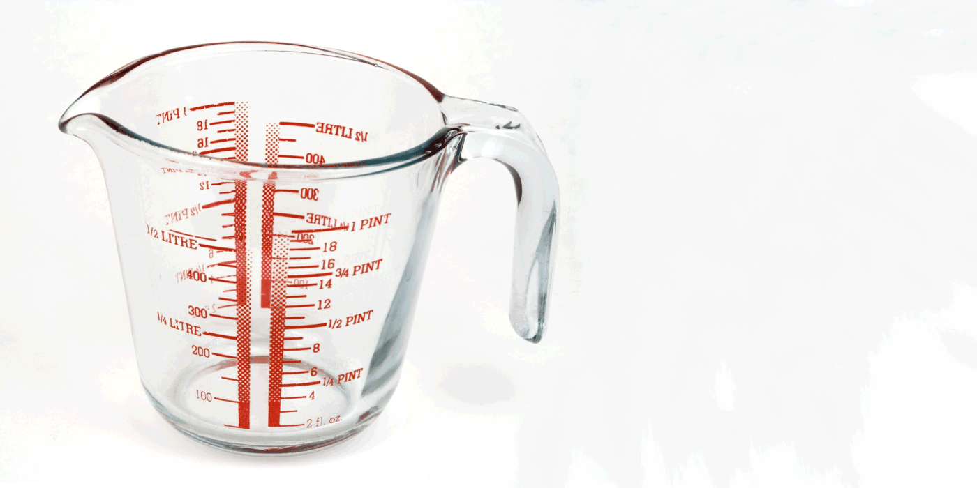 how are drinking glasses measured