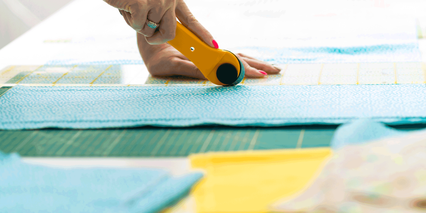 how do you cut fabric circles with a rotary cutter