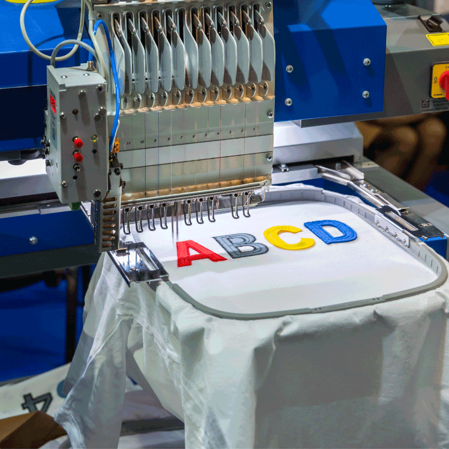 how to embroider letters with sewing machine