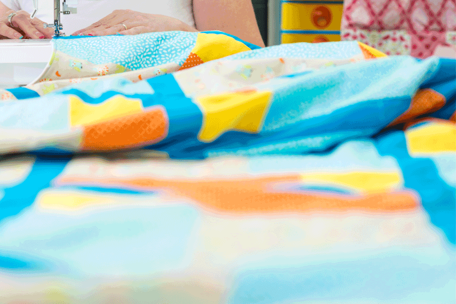 quilting on home sewing machine
