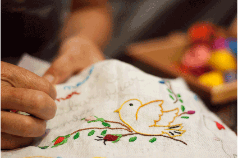 remove embroidery