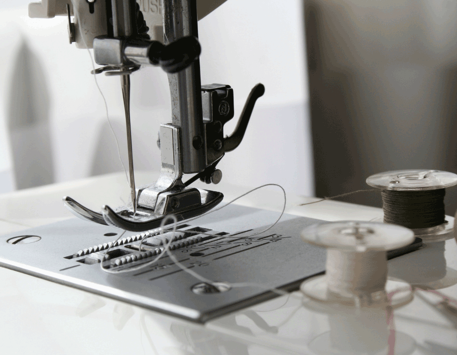 sewing machine bobbin thread bunching