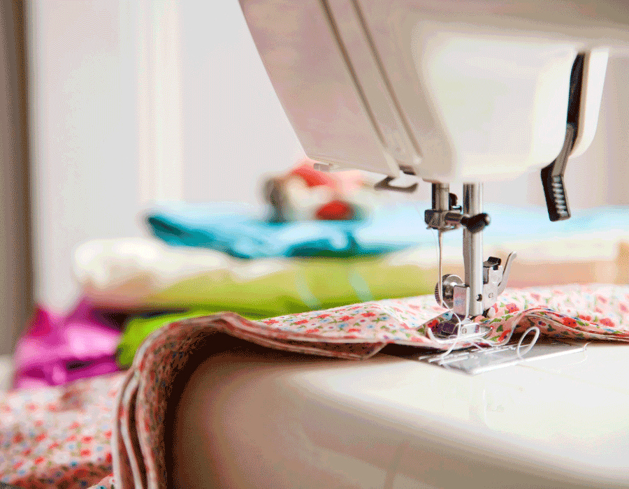 sewing machine thread bunching