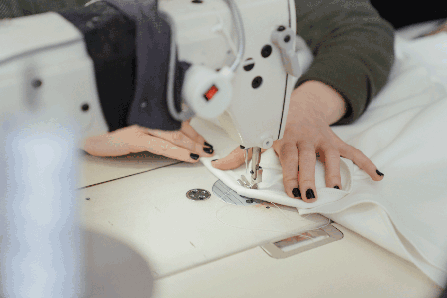 why is my sewing machine stitching backwards