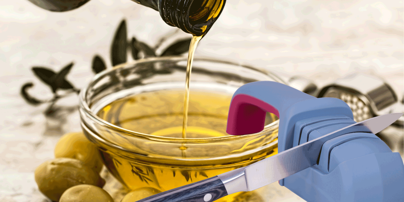 can you use olive oil on knives