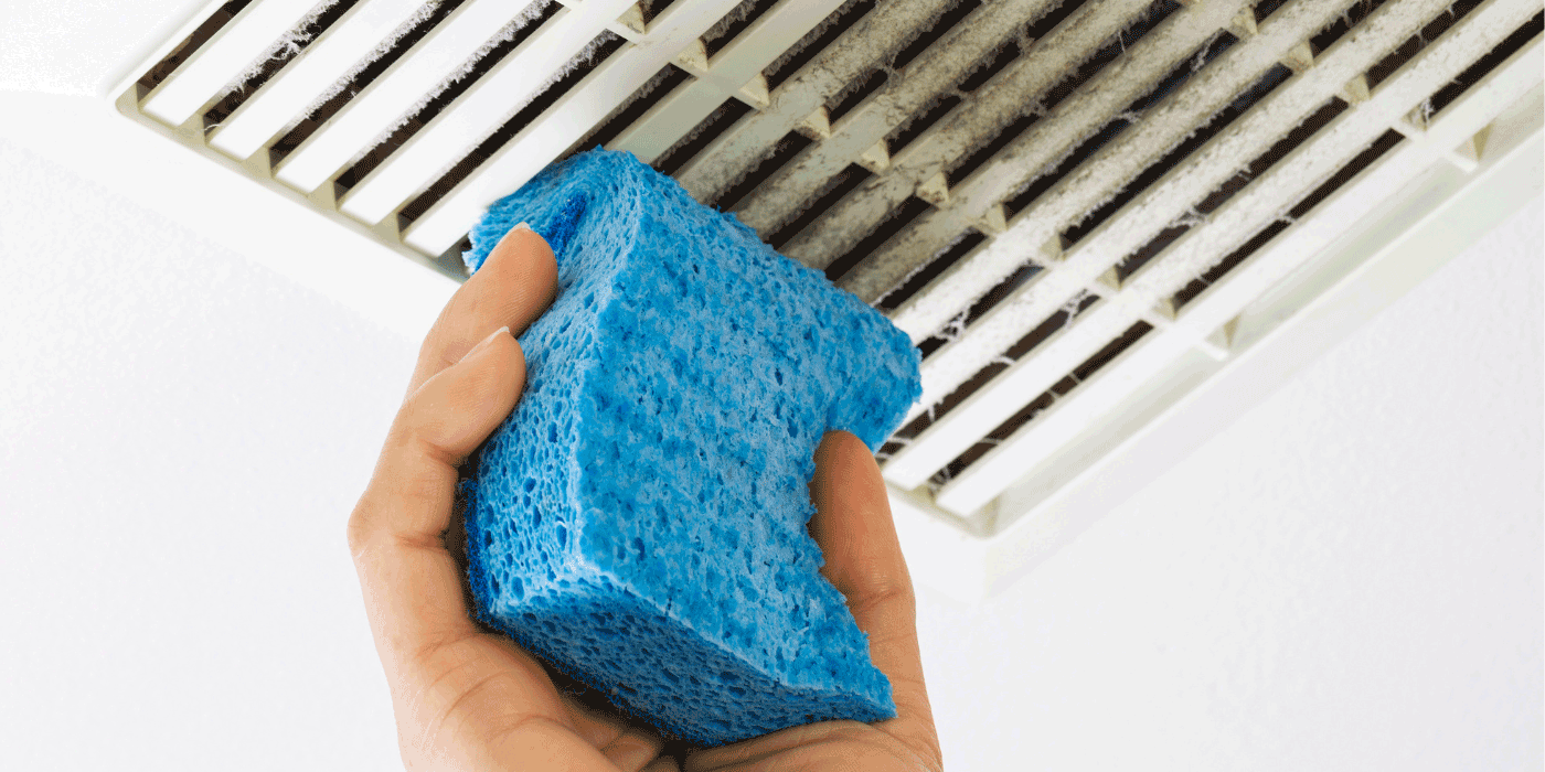 how do you clean a bathroom extractor fan
