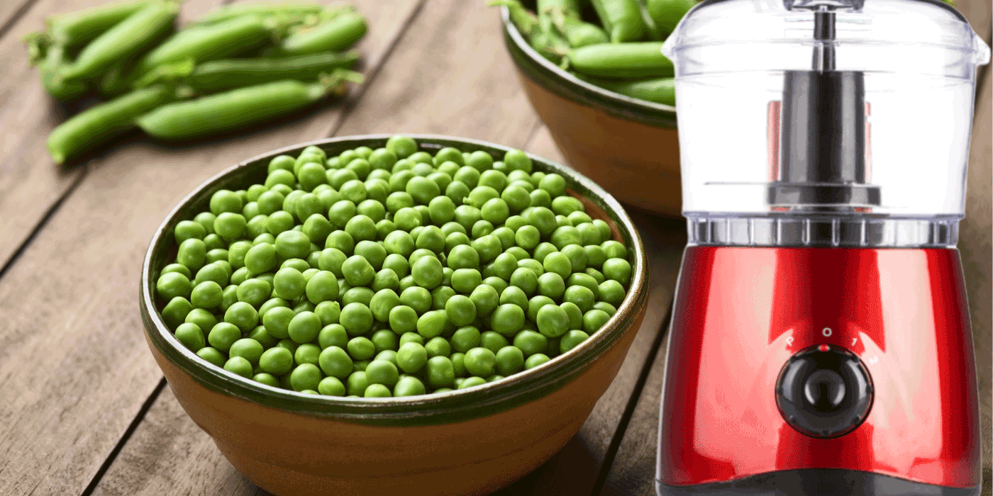 how do you peel peas in a food processor