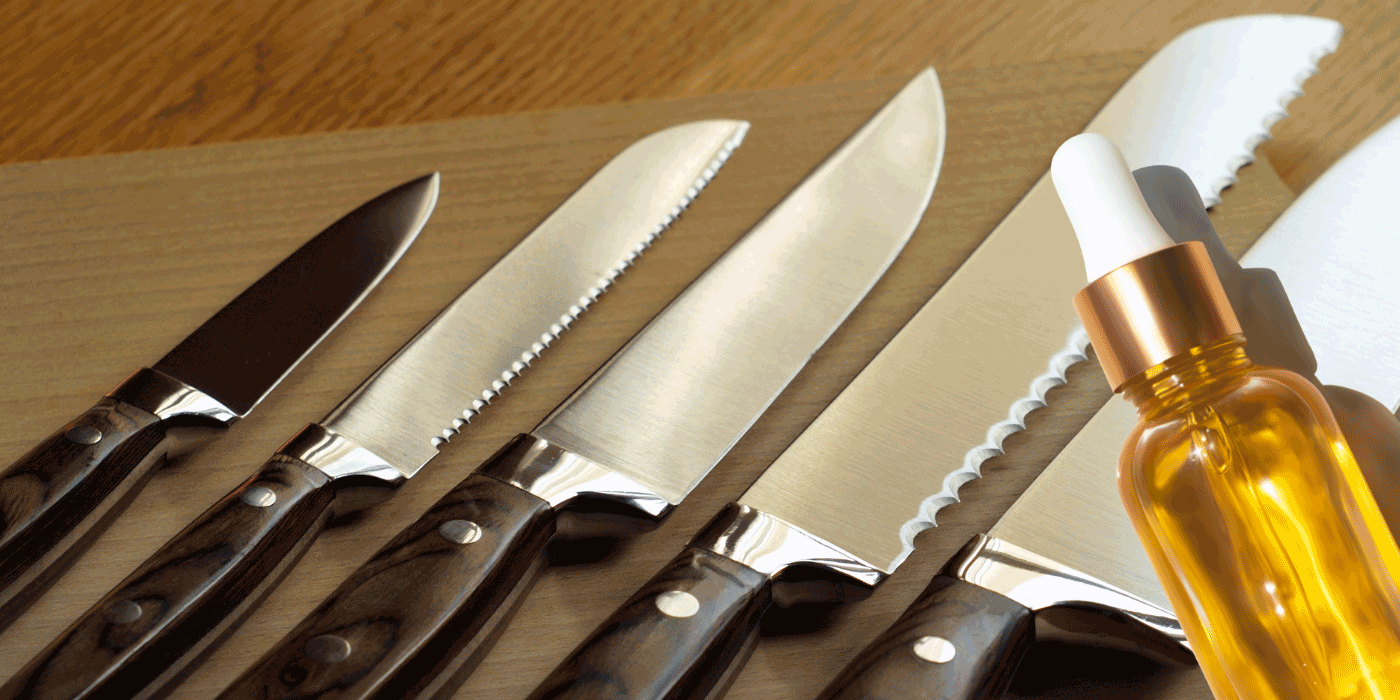how do you quench a knife with oil