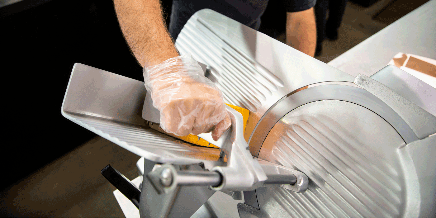 how do you remove the blade off of a hobart industrial meat slicer