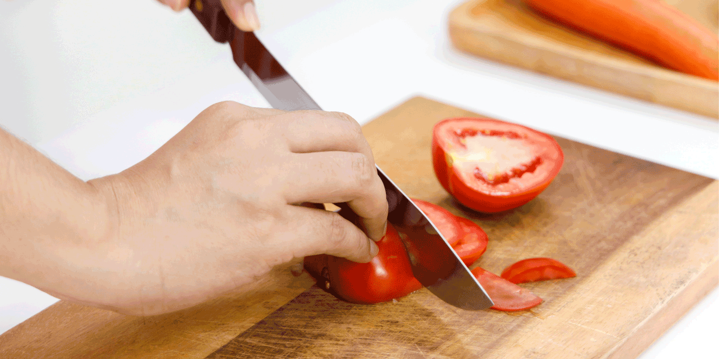 how do you sharpen a tomato knife