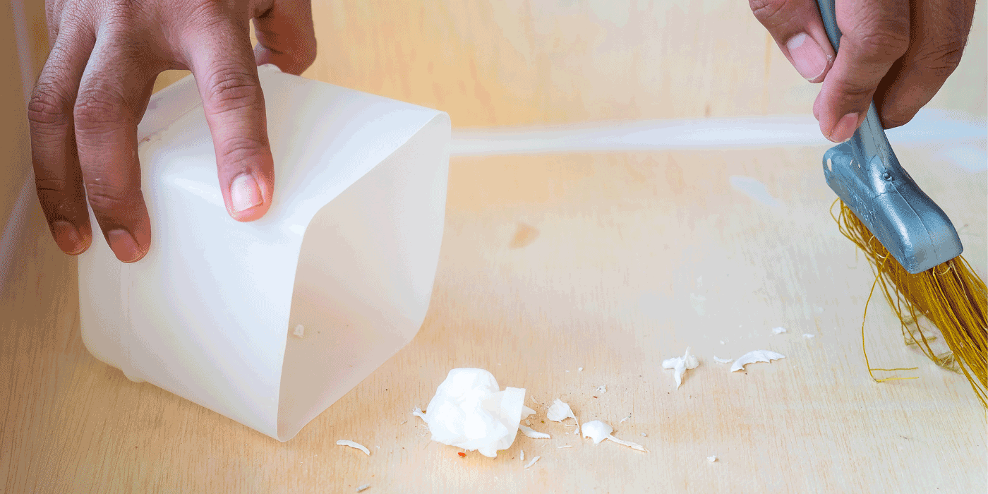 how to clean without a dustpan