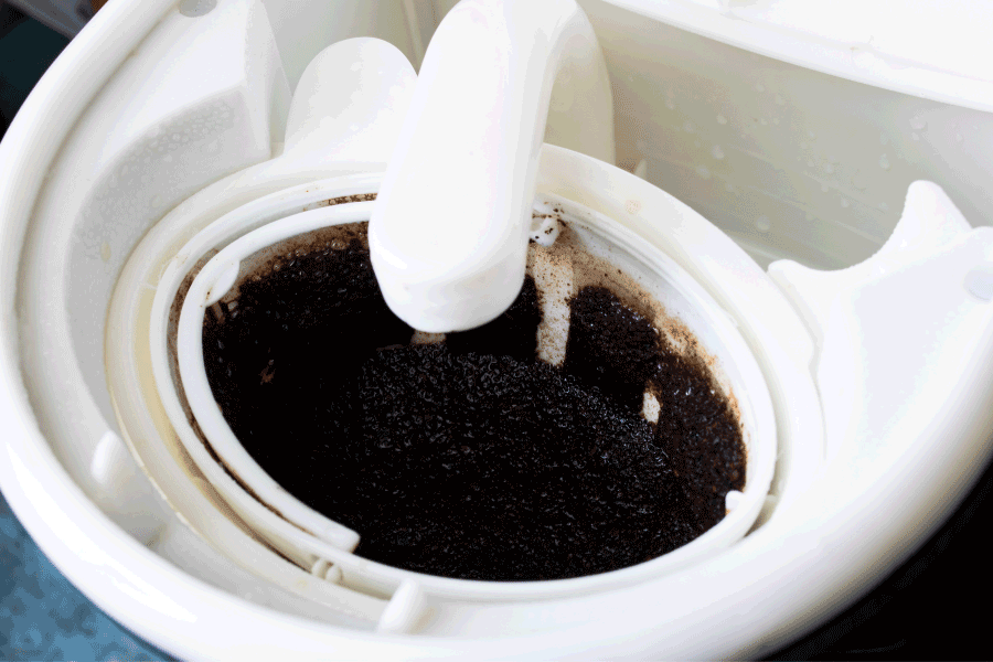 white coffee maker