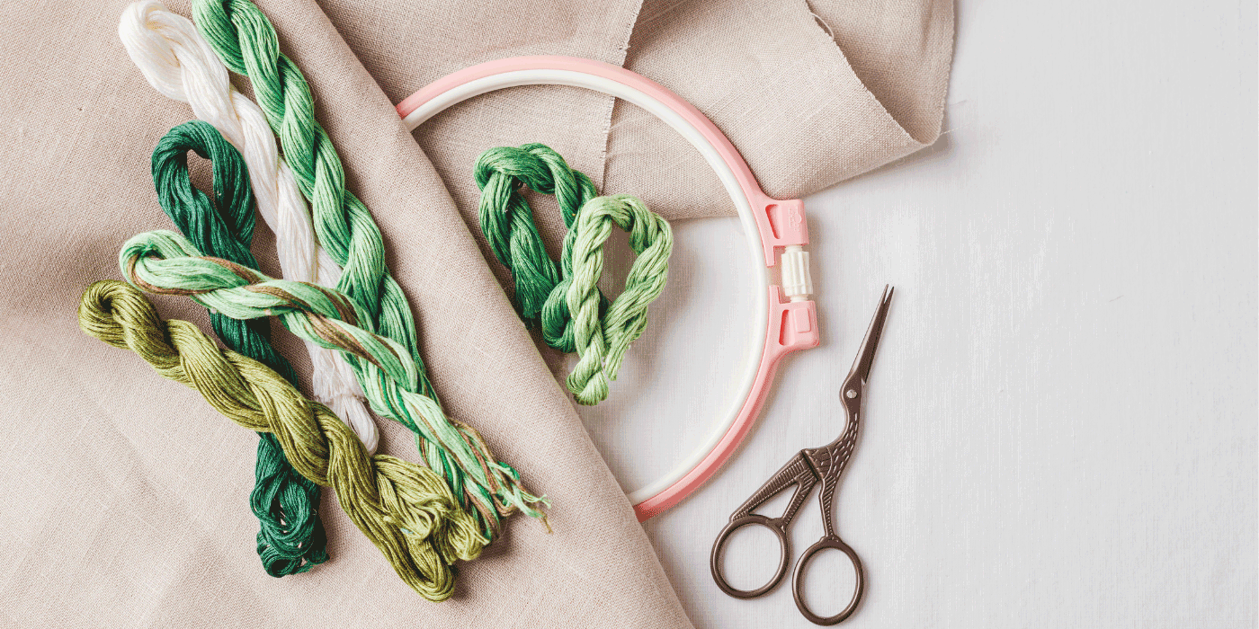 how do i make an embroidery thread keychain