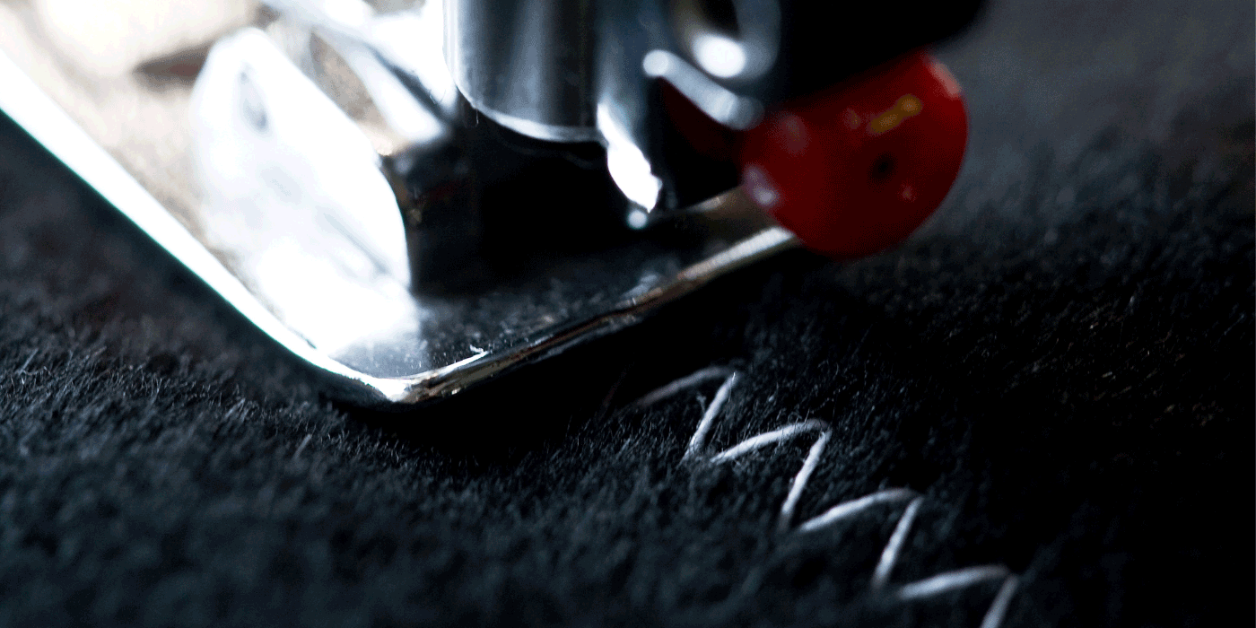 how do you cross stitch with a sewing machine