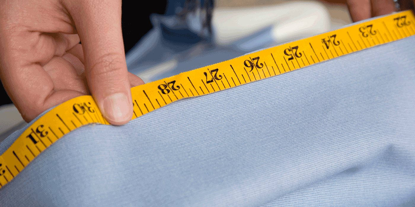 how do you measure fabric for sewing