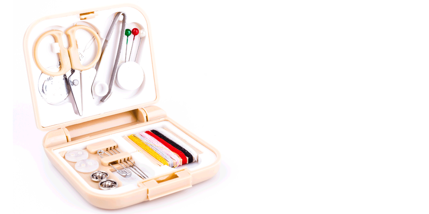 how do you use a silver sewing kit