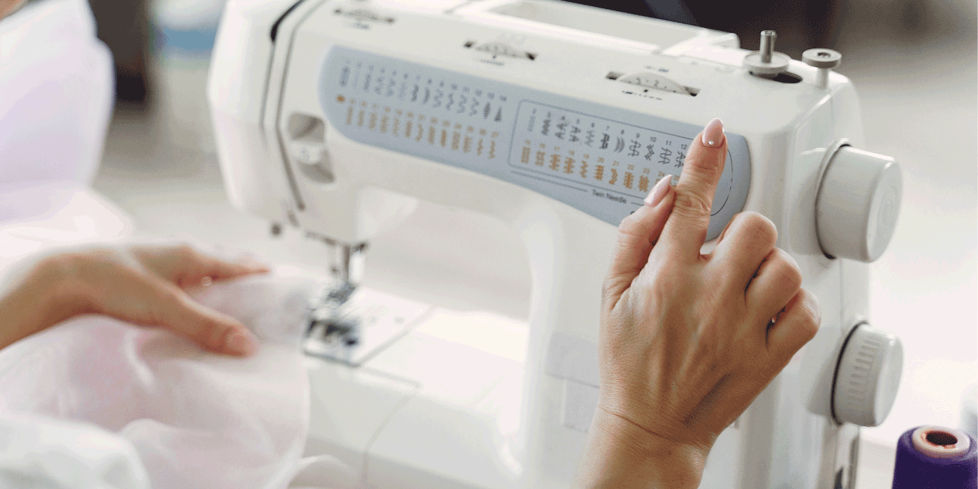 how to guide fabric through sewing machine