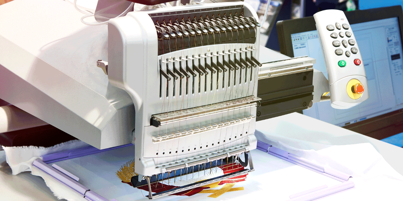how to use an industrial embroidery machine