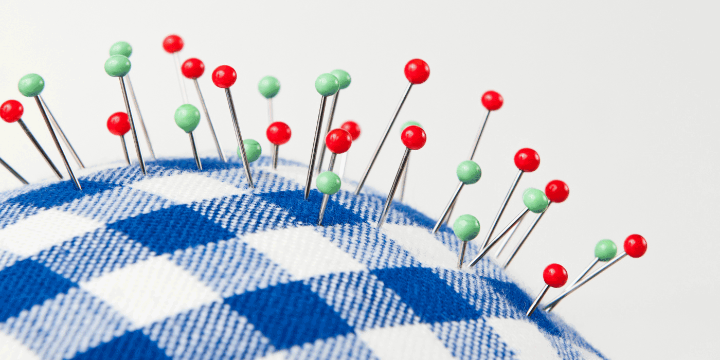 how to use pins for sewing