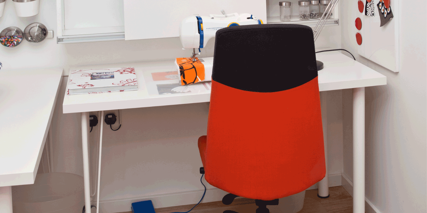 sewing chair with wheels
