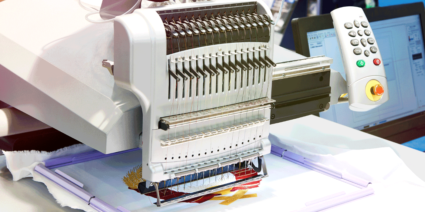 who invented the embroidery machine