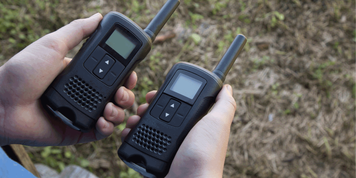 how do you connect two Motorola walkie talkies