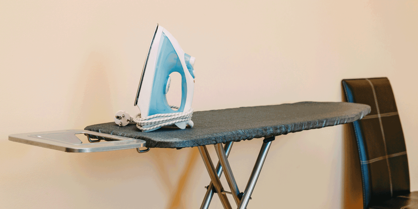 how do you fix an ironing board cover