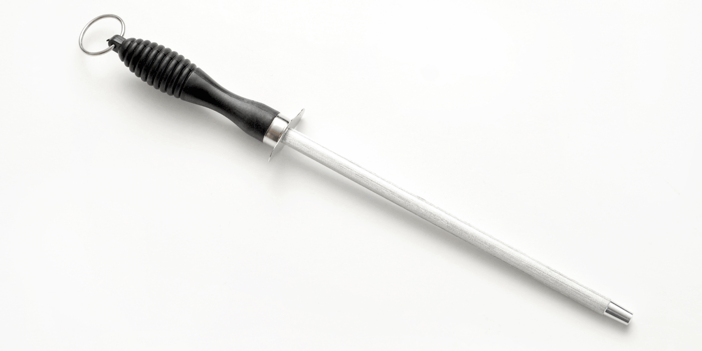 how do you sharpen scissors with a knife sharpener rod