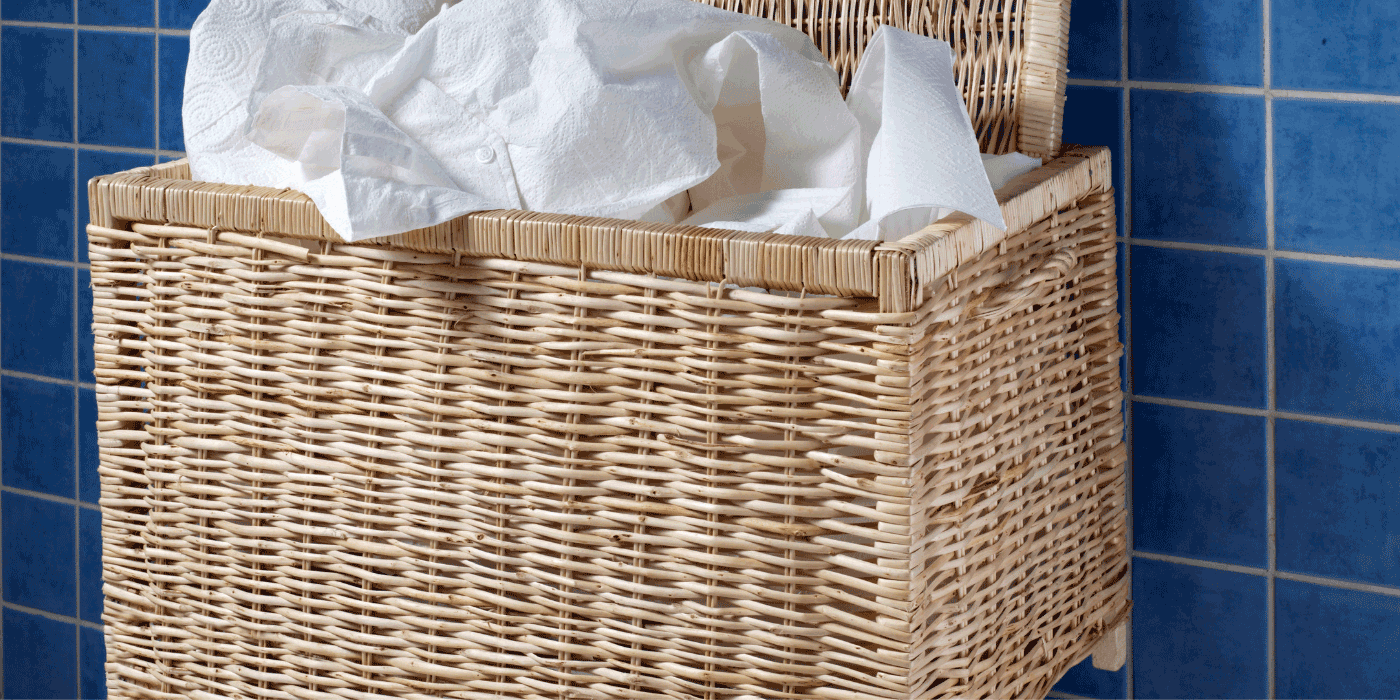 how to hang a laundry basket on the wall