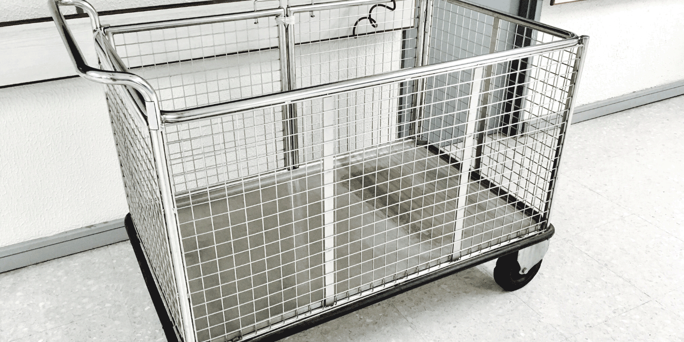 laundry basket on wheels
