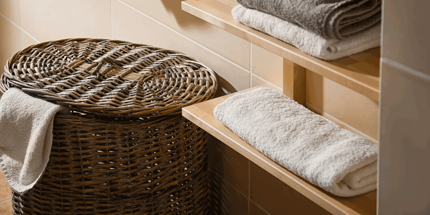 laundry basket with lid