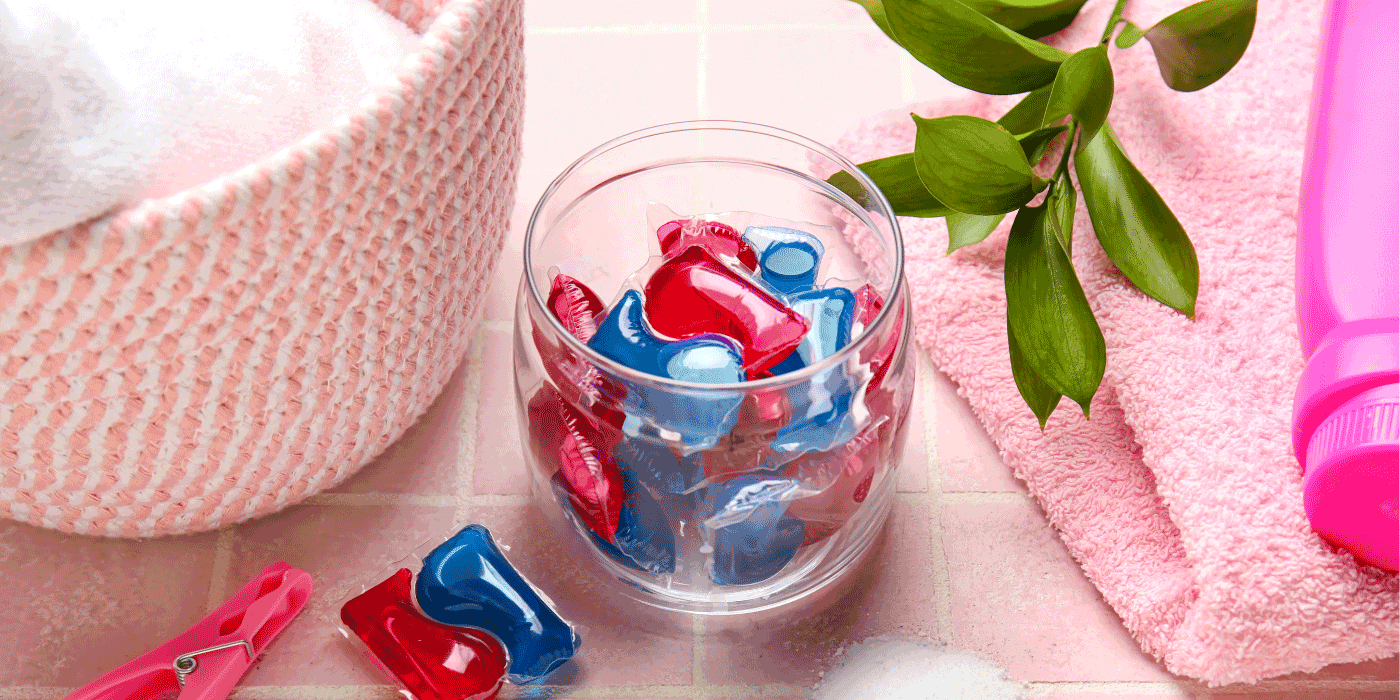 pink laundry basket