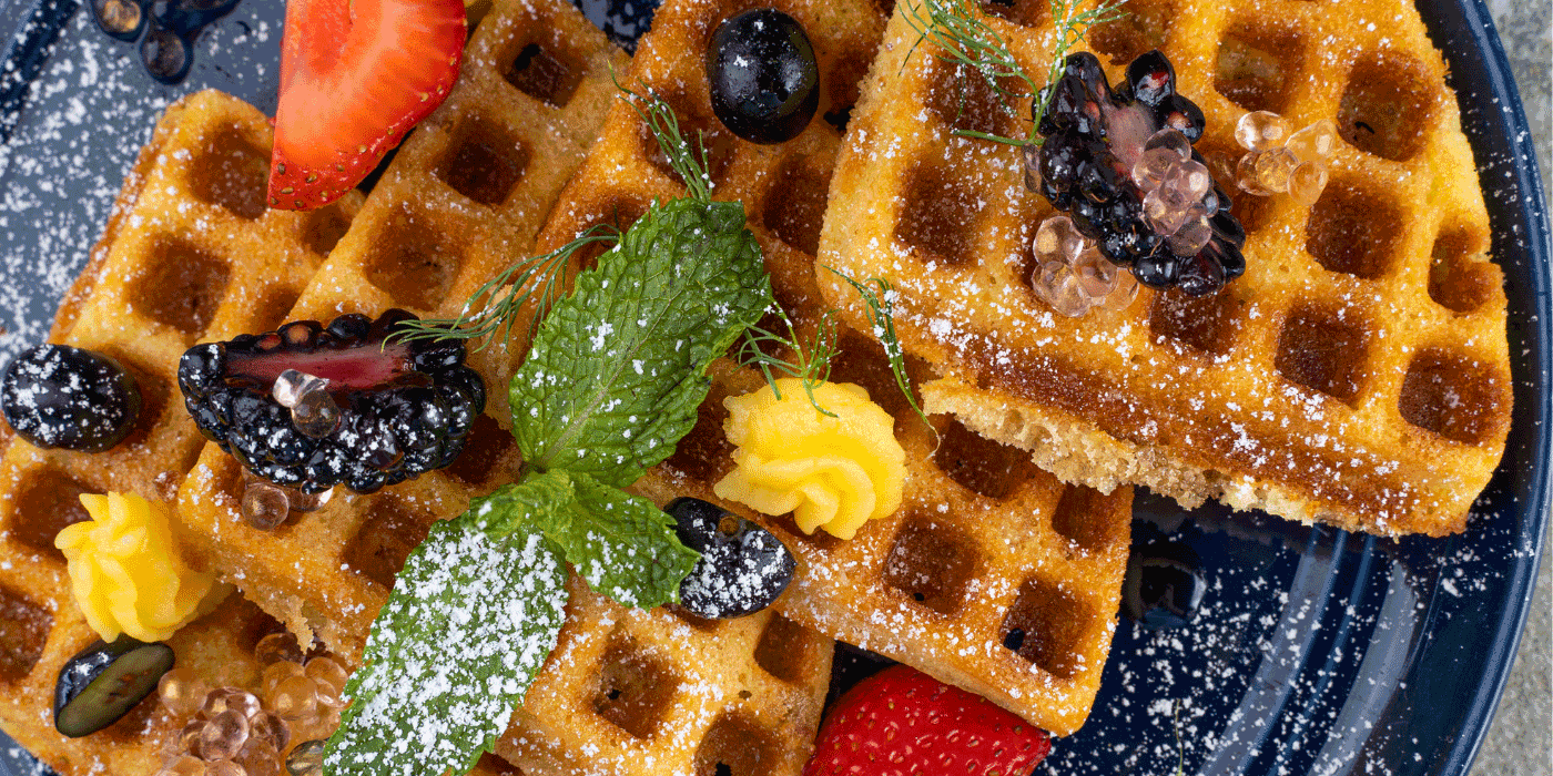 caprese waffles
