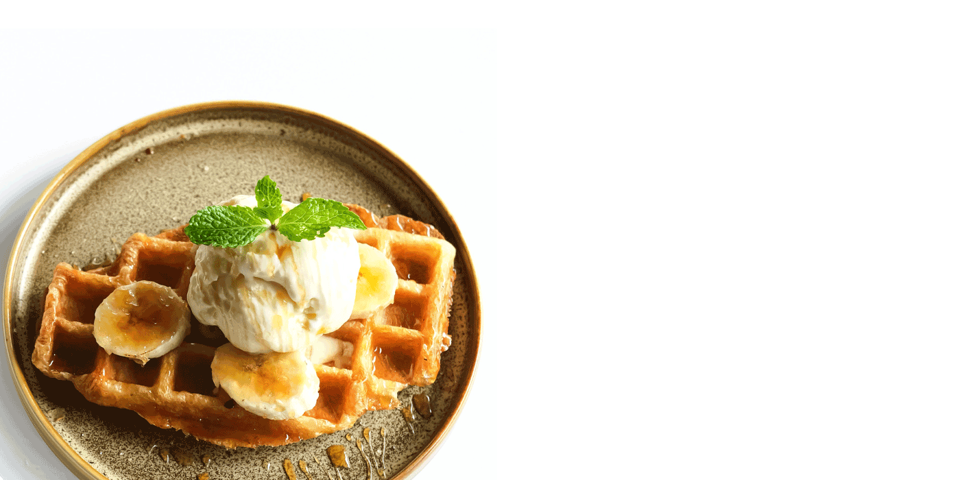 caramelized onion and gruyère waffles