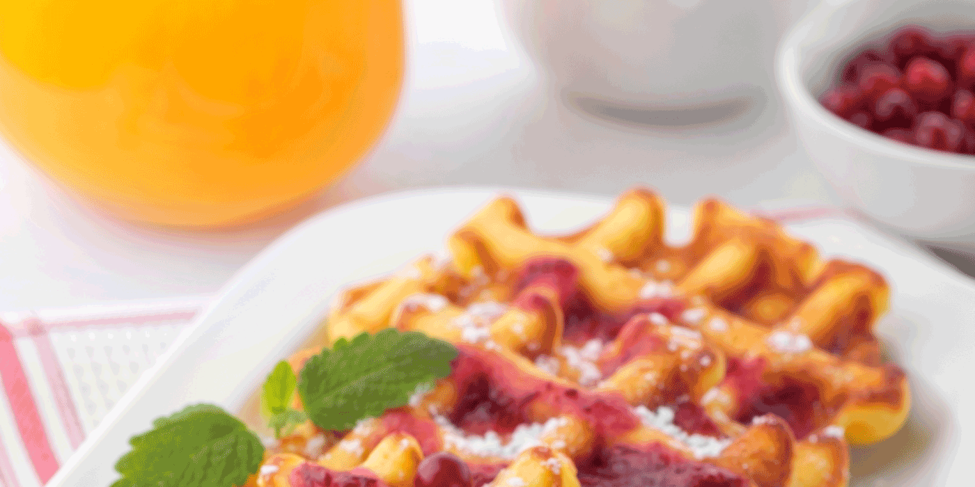 cranberry orange waffles