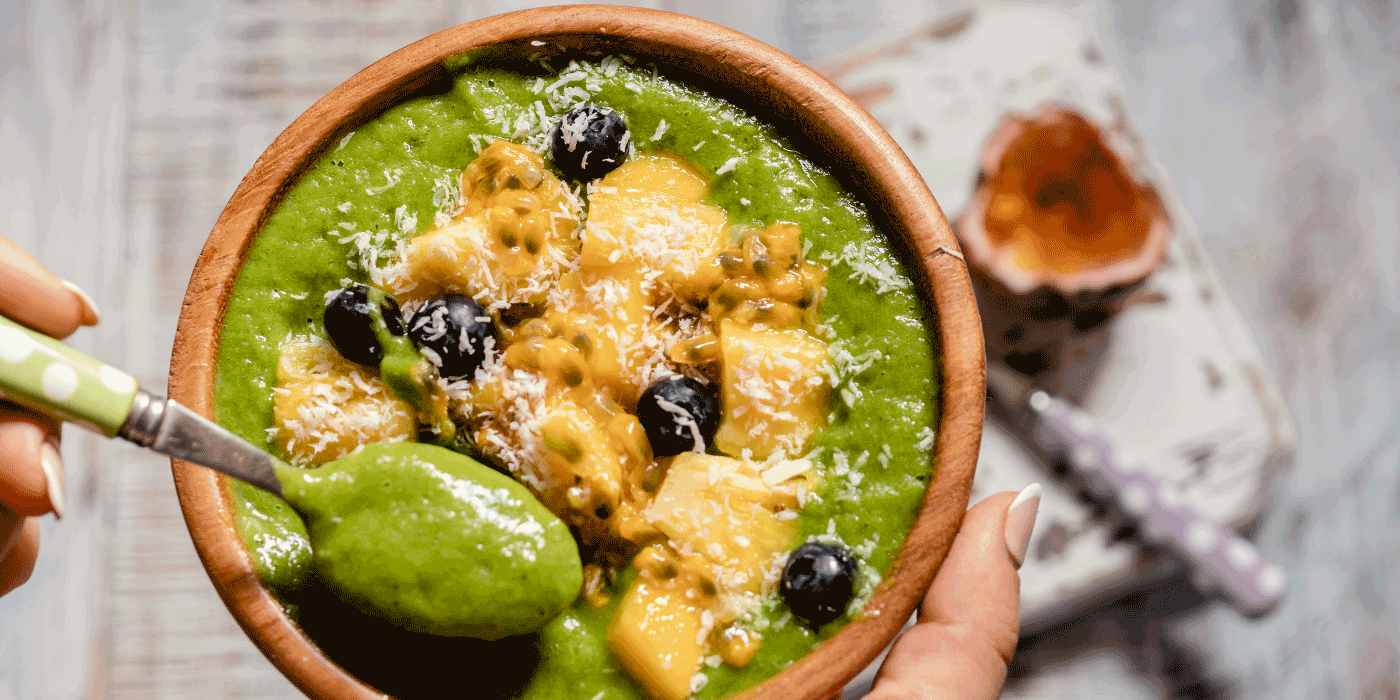 green smoothie waffles